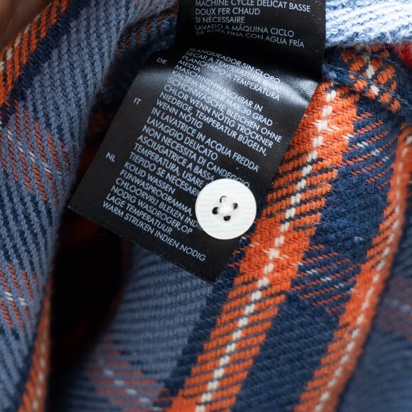 Brixton Bowery Flannel shirt in Slate Blue - Picture 5 of 7